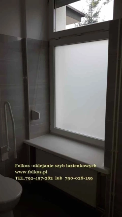 Folie na okna łazienkowe - folia  100% prywatności na okno w łazience -Oklejamy okna łazienkowe