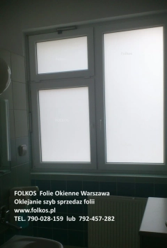 Folie matowe białe mleczne Warszawa - Usługa oklejania szyb, okien, witryn, balkonów, ścianek....