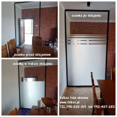 Folie matowe białe mleczne Warszawa - Usługa oklejania szyb, okien, witryn, balkonów, ścianek....