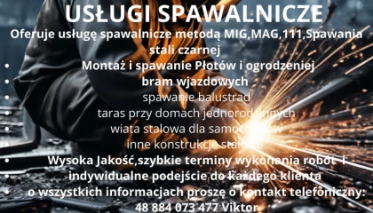 Usługi spawalnictwa