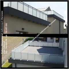 Oklejamy balkony folią - Folie na balkon Ursus, Włochy...-Folie na szklane szyby balkonowe -Oklejamy