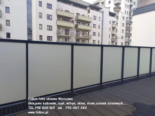 Folie na balkon -Oklejanie balkonów Karlińskiego , Sowińskiego, Redutowa, Goleszowska, Worcella