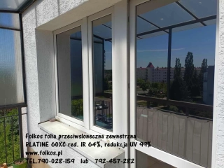 Folie przeciwsłoneczne zewnętrzne SOLAR SCREEN Warszawa - Folkos folie z filtrem UV I IR -Usługa 