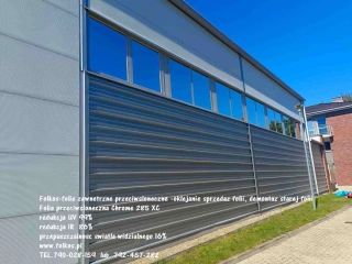 Folie przeciwsłoneczne zewnętrzne SOLAR SCREEN Warszawa - Folkos folie z filtrem UV I IR -Usługa 