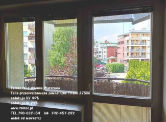 Folie przeciwsłoneczne zewnętrzne SOLAR SCREEN Warszawa - Folkos folie z filtrem UV I IR -Usługa 