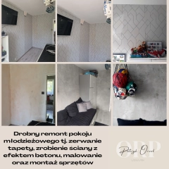 Remonty, malowanie, tapetowanie, panele, składanie mebli itp.
