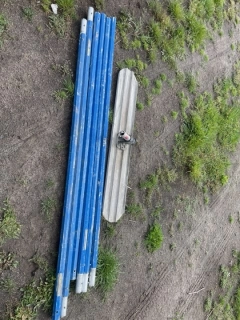 Listwa ręczna do wygładzania betonu z obrotową głowicą i 6 uchwytami