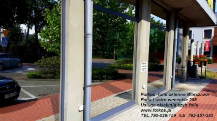 Folia lustro weneckie Warszawa - Oklejamy okna folią wenecką -Folkos folie okienne