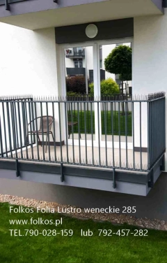 Folia lustro weneckie Warszawa - Oklejamy okna folią wenecką -Folkos folie okienne