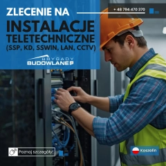 Montaż instalacji teletechnicznych - Budynek użyteczności publicznej - Koszalin