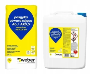 ZESTAW WEBER, POSYPKA 300KG+IMPREGNAT 10L PROMOCJA